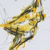 ohne titel, 2024, mischtechnik auf papier, 83,8x59,4 cm, copyright vg bildkunst + axel hptner